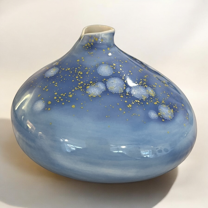 Mumi vase - blå krystal