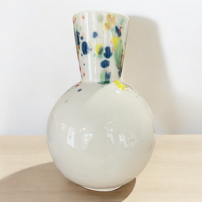 Lisbeths søster vase - hvid/multi