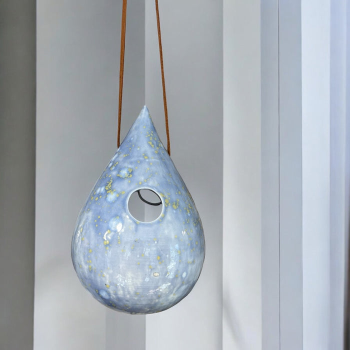 Drop vase ophæng - hortensia krystal blå