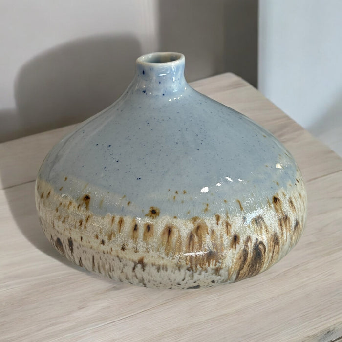 Mumi vase - blå m. plet